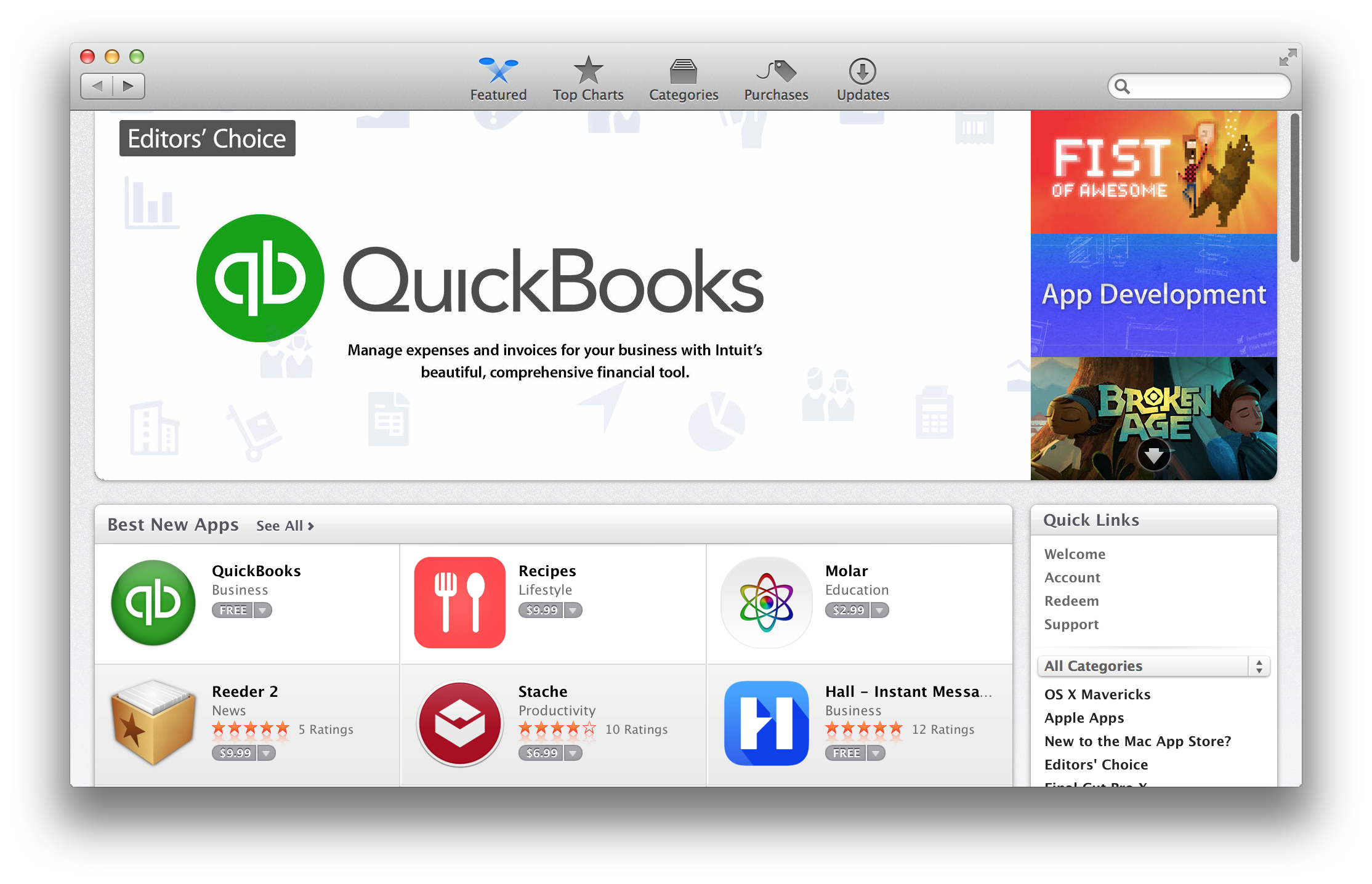 quickbooks for mac apps