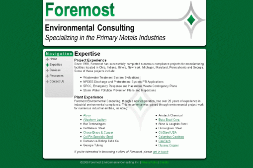 Screenshot of ForemostEC.com